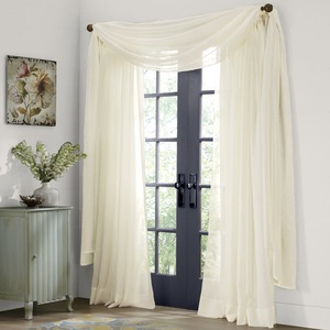 Crushed Voile Scarf, , large
