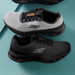 Skechers Go Walk Glide Step 2.0 Vic Shoe with No-Tie Laces and Platform, , large