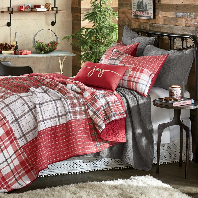 Portland Plaid Oversized Quilt, , large