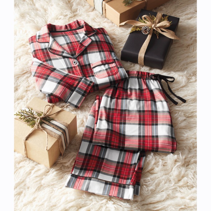 Classic Plaid Knit PJ, , large