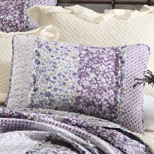 Clara Purple Floral Sham, Multi, large