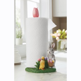 Tulip Bunny Paper Towel Holder, , large