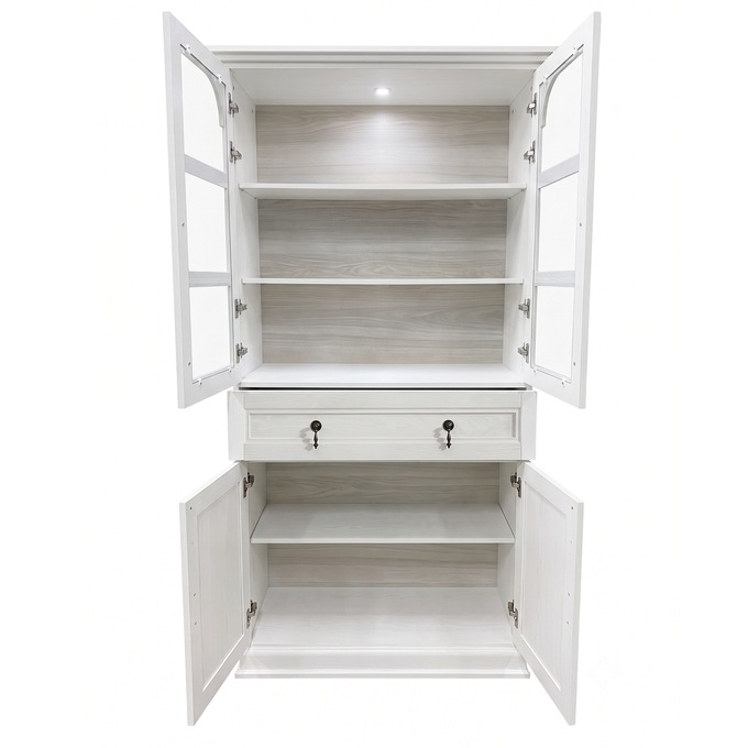 Arwen Cabinet with Built-In Lit Hutch, , large