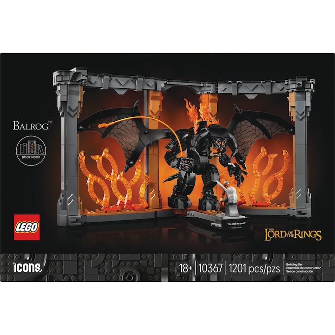 LEGO Icons The Lord of the Rings: Balrog Book Nook, , large