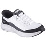 Skechers Women's Slip-Ins Martha Stewart Contour Foam Shoe, White Black, large