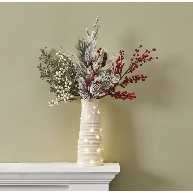 Frosted Faux-Berry Stem, , large