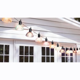 Solar Lampshade String Lights, , large