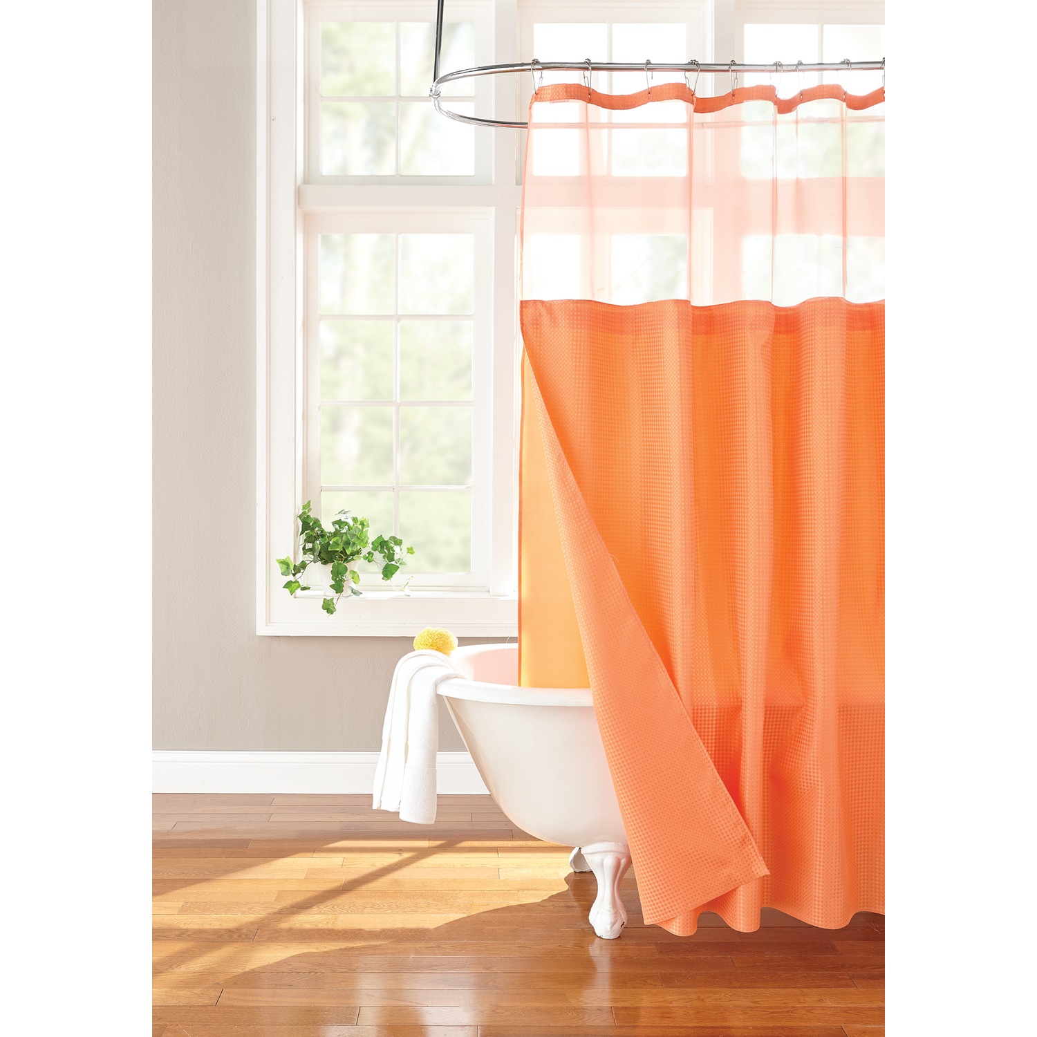 Shower Curtain With Snap On Liner Country Door Set includes (1) shower curtain liner. usd