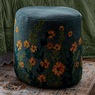 Embroidered Pouf, , large