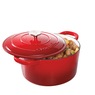 Crock Pot Artisan 3-qt. Enameled Cast Iron Dutch Oven with Lid, Gradient Red, large