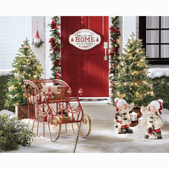 Red Christmas Sleigh, , large