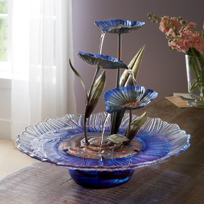 Purple Lilies Fountain, , large