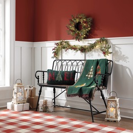 Lit Cedar and Berries Garland, , large