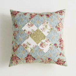 Olivia Patchwork Accent Pillow, , large