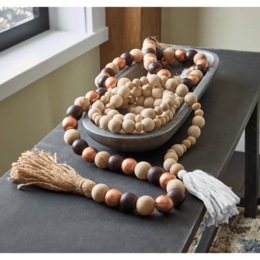 Wooden Bead Garland, , large