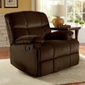 Microfiber Swivel Rocker Recliner, , large