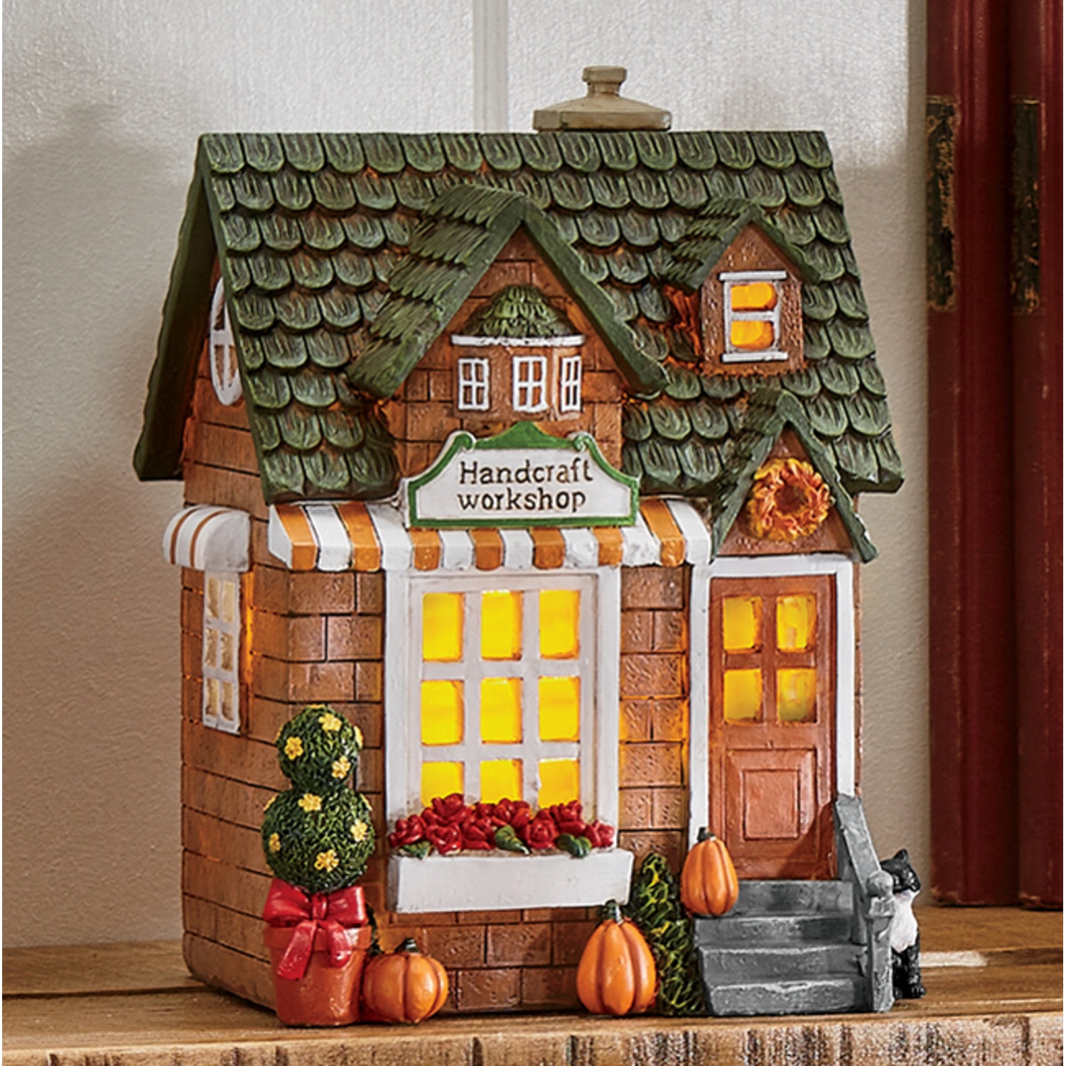 Lighted Harvest Town Country Door