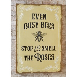 Busy Bees Burlap Wall Art, , large