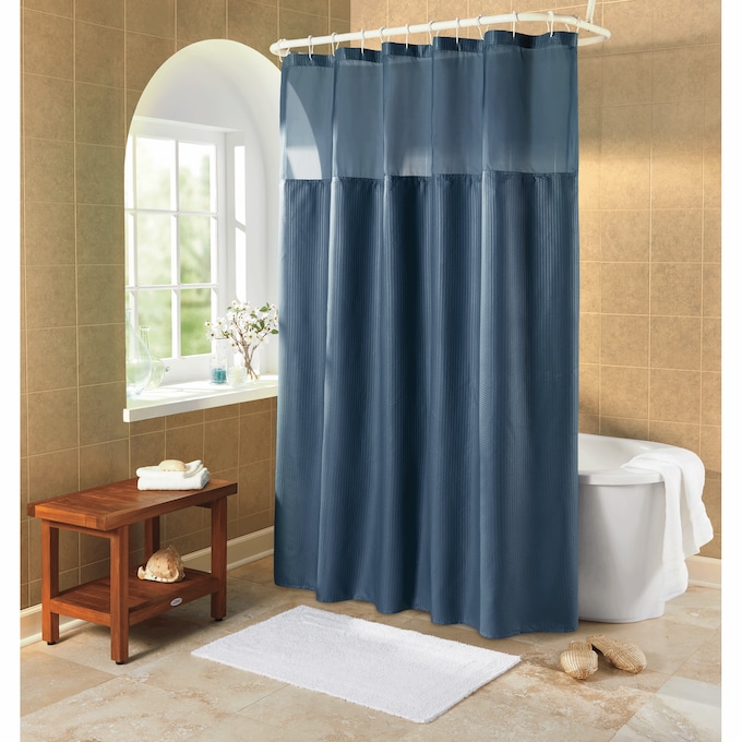 Serene Snap Shower Curtain, , large