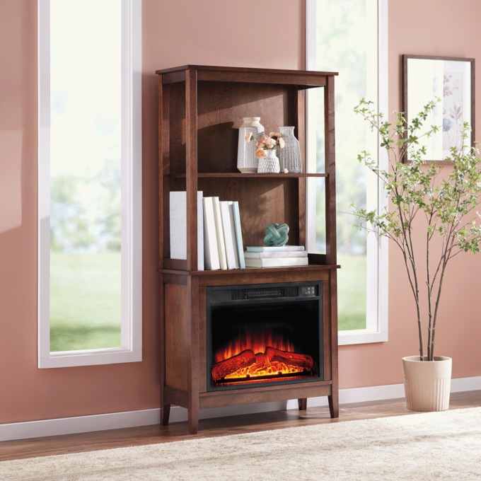 Bookshelf Fireplace, , large