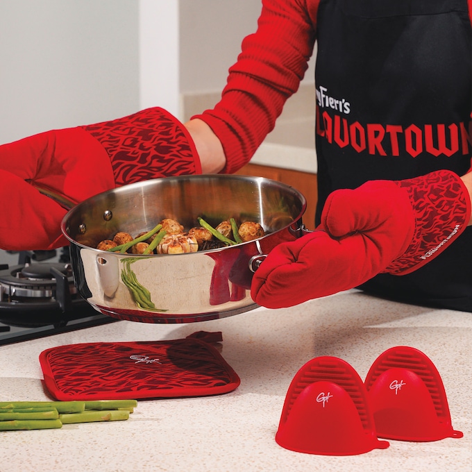 Guy Fieri Flavortown 10-Piece Stainless Steel Cookware Set, , large