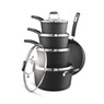 The Rock 10-pc. Forged Aluminum Cookware Set, Black, large