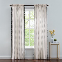 Simplicity Stripe Tasseled-Edge Panel, , large