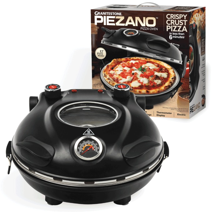Granitestone Piezano Pizza Oven, Black, large