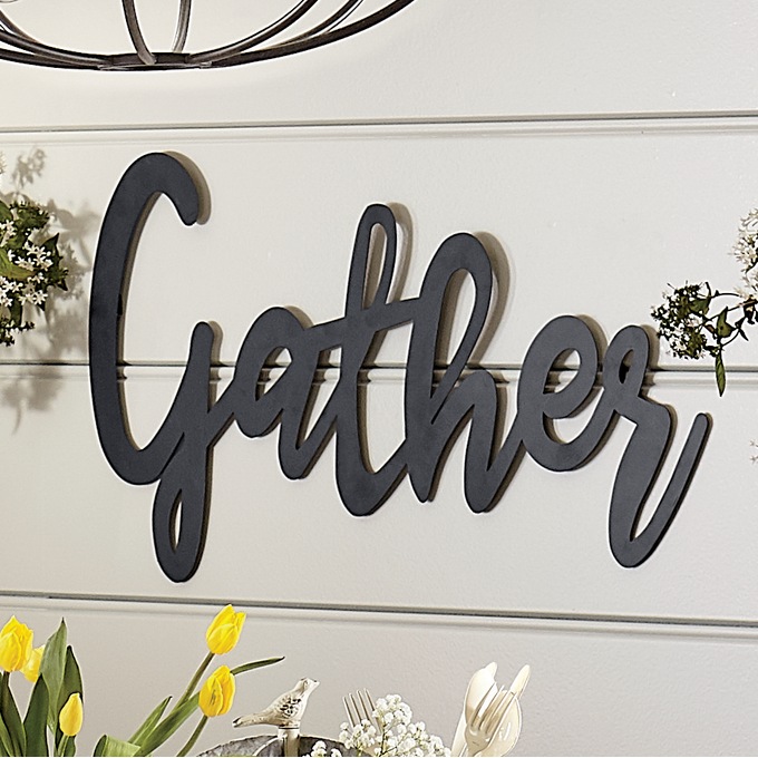 Metal Gather Wall Sign Country Door