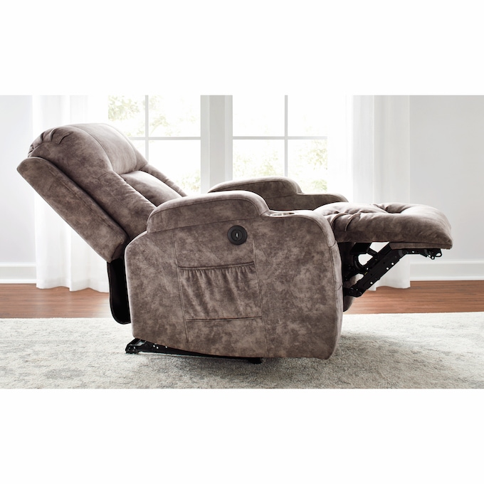 Roswell Plush Powered Recliner with USB, , large