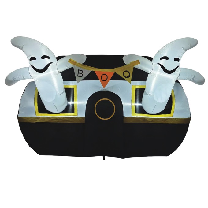 Lit Ghost Camper Inflatable, , large