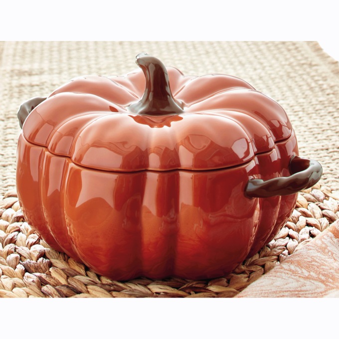Covered 3-quart Pumpkin Baker, , large