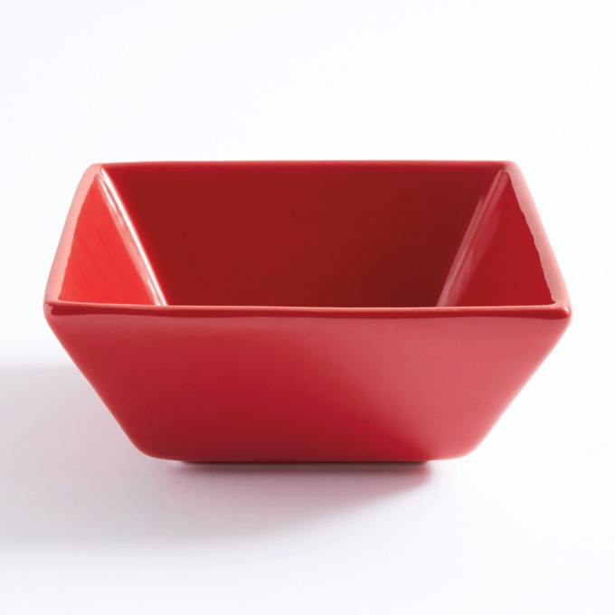 16-Piece Modern Square Dinnerware Set in Solid Colors, , large