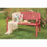 Colorful Garden Bench, Raspberry Red, large