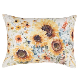 Indoor/Outdoor Sunflowers Forever Accent Pillow, , large