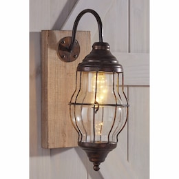 Farmhouse Battery-Operated Sconce, , large