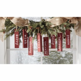 Set of 8 Christmas Sentiment Blocks, , large