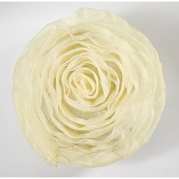 Sheer Ruffles Flower Pillow, , large