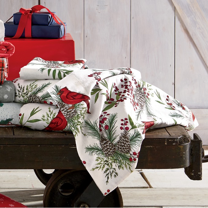 Cardinal Cotton Flannel Sheet Set, , large
