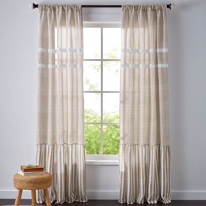 Ruffle Stripe Panel, , large
