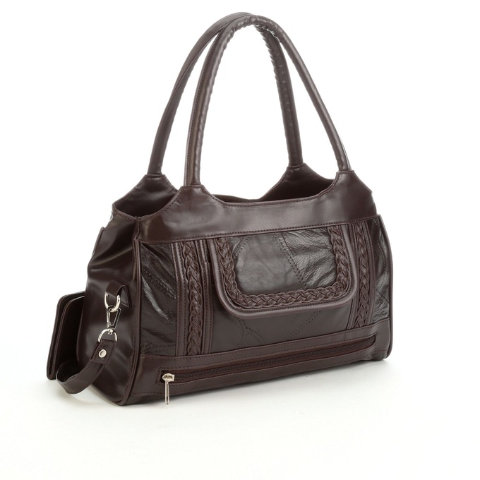 Leather Bag with Wallet and Umbrella, , large