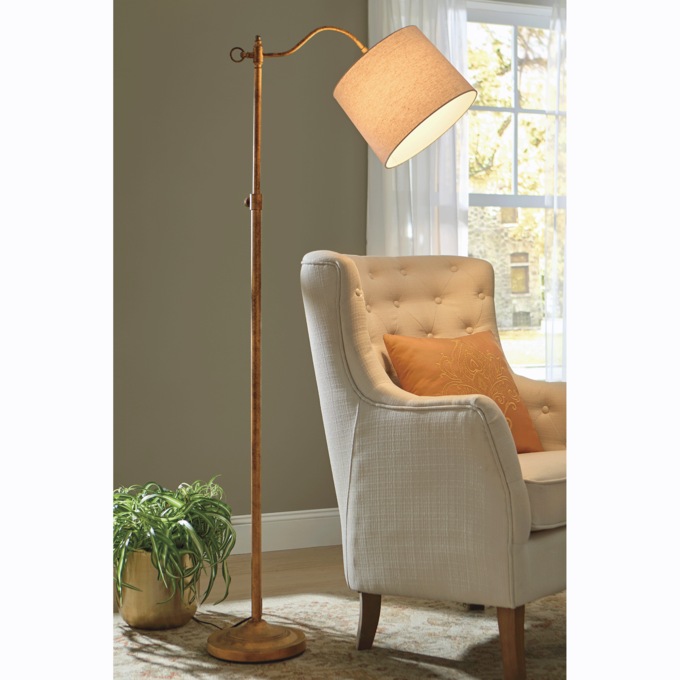 Francois Floor Lamp, Gold, large