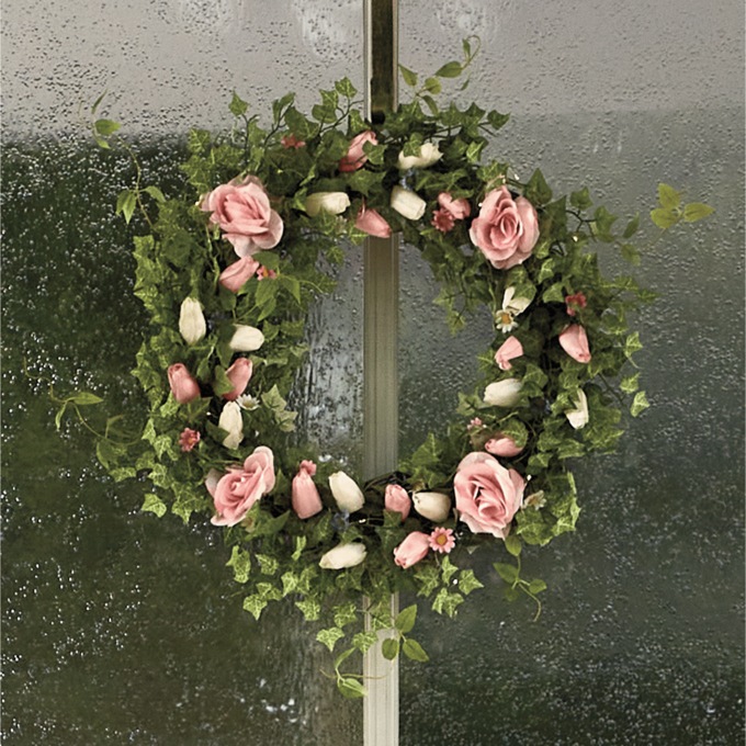 Lit Tulip Wreath, , large