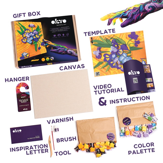 Sensory Art 3-D Clay Painting Kit, , large