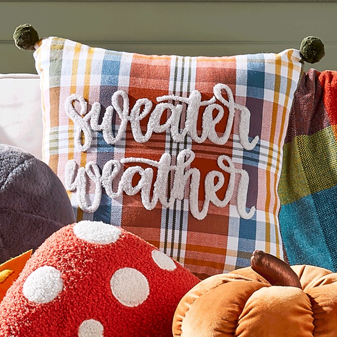 Sweater Weather Decorative Pillow, , large