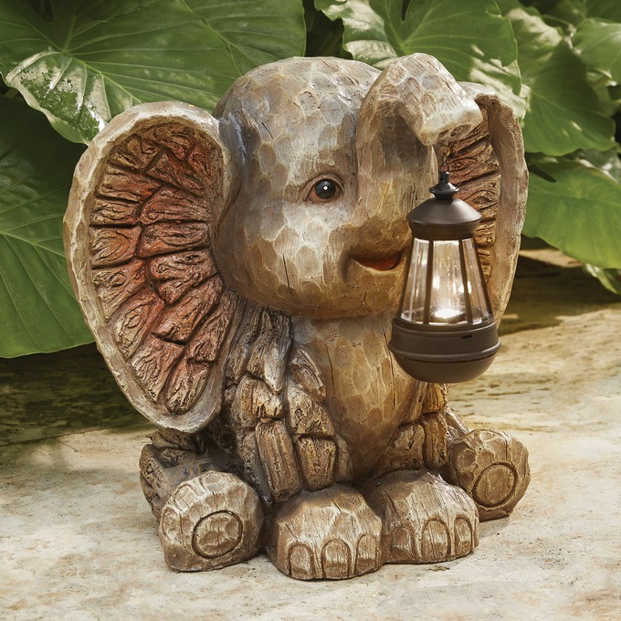 Safari Animal with Solar Lantern, , large