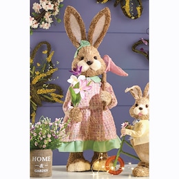 Sisal Bunny with Butterfly Net, , large