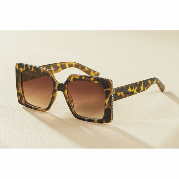 Mojito Rhinestone Tortoise Sunglasses, , large