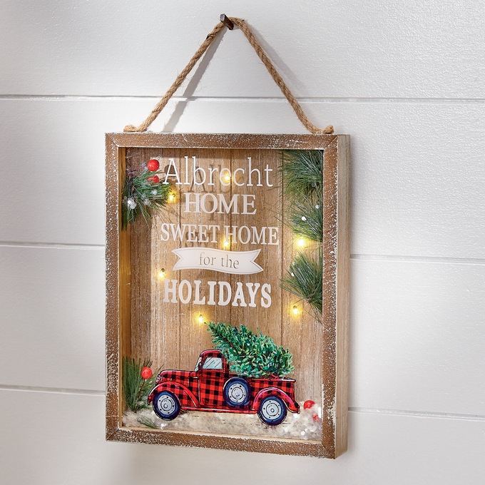 Home Sweet Home For The Holidays LED Sign, , large