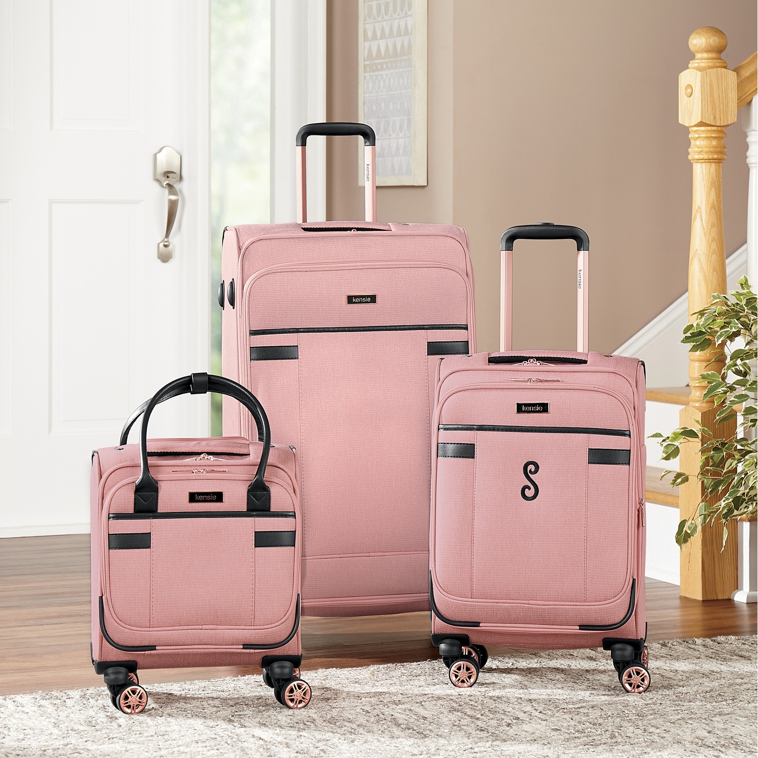 Kensie sales rolling briefcase
